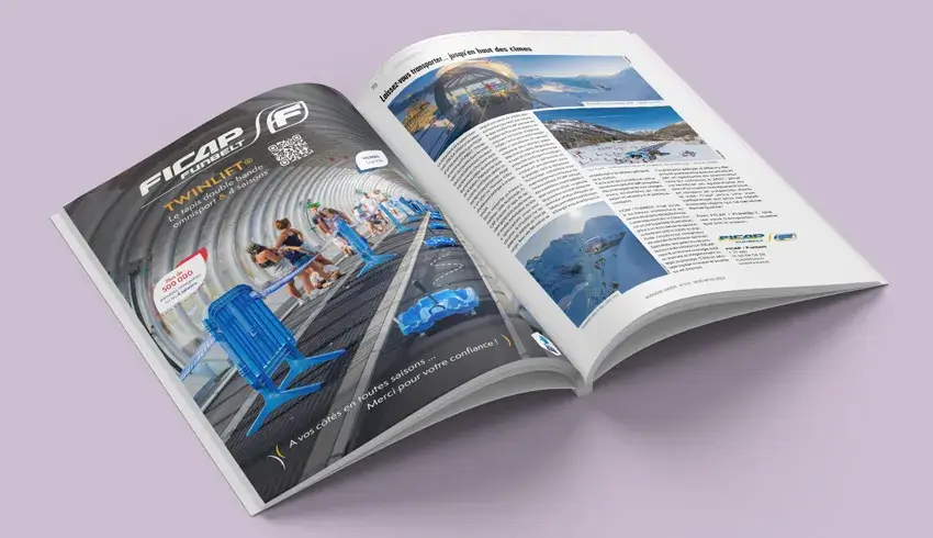 Encarts publicitaires pour presse spécialisée - Funbelt par KLR conception visuelle